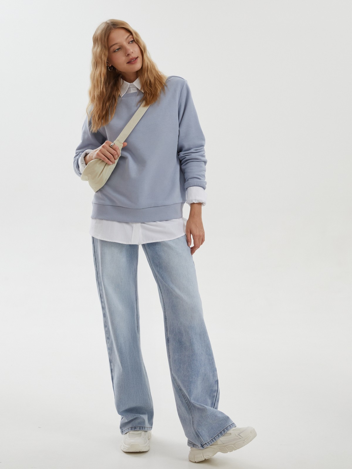 Базовый утеплённый свитшот с начёсом