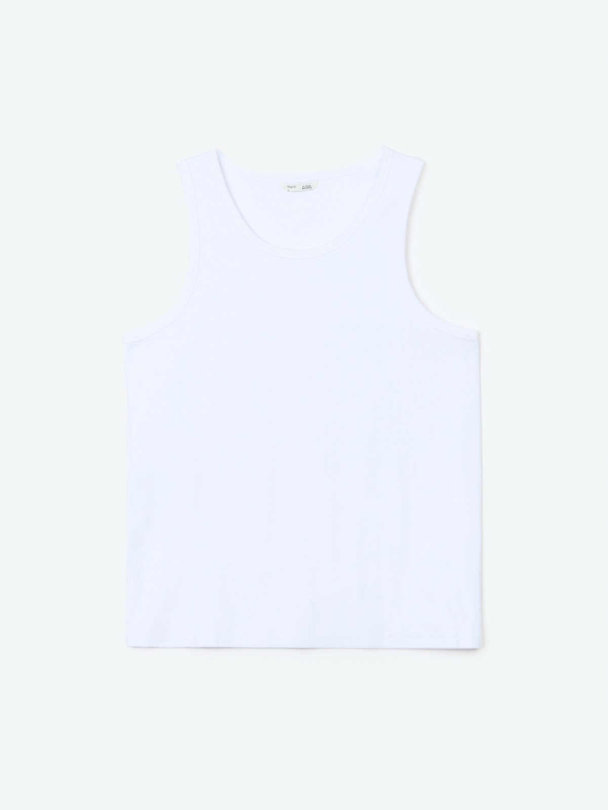 Майка из хлопка однотонная