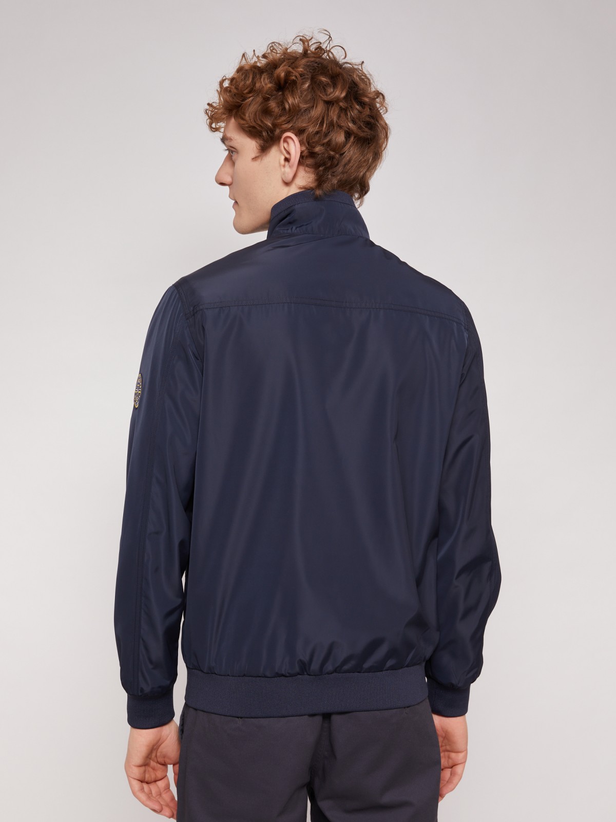 Куртка-ветровка zolla 011215602124, цвет темно-синий, размер M - фото 4