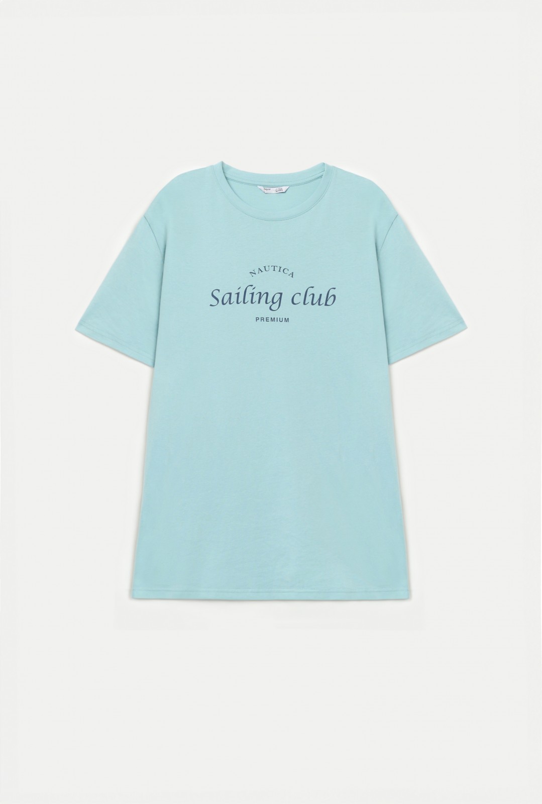 Футболка из хлопка с принтом-надписью