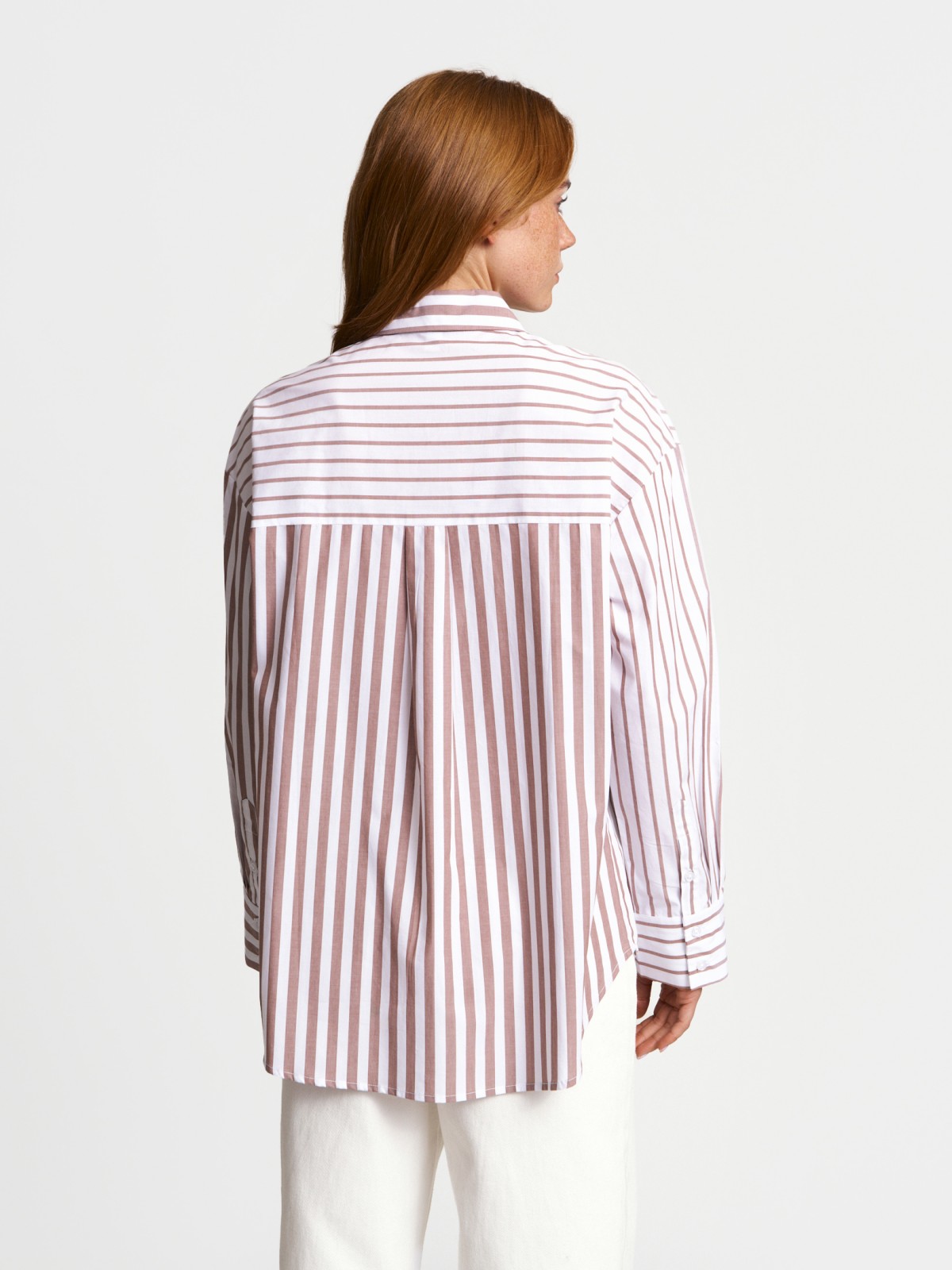 Рубашка из хлопка в полоску