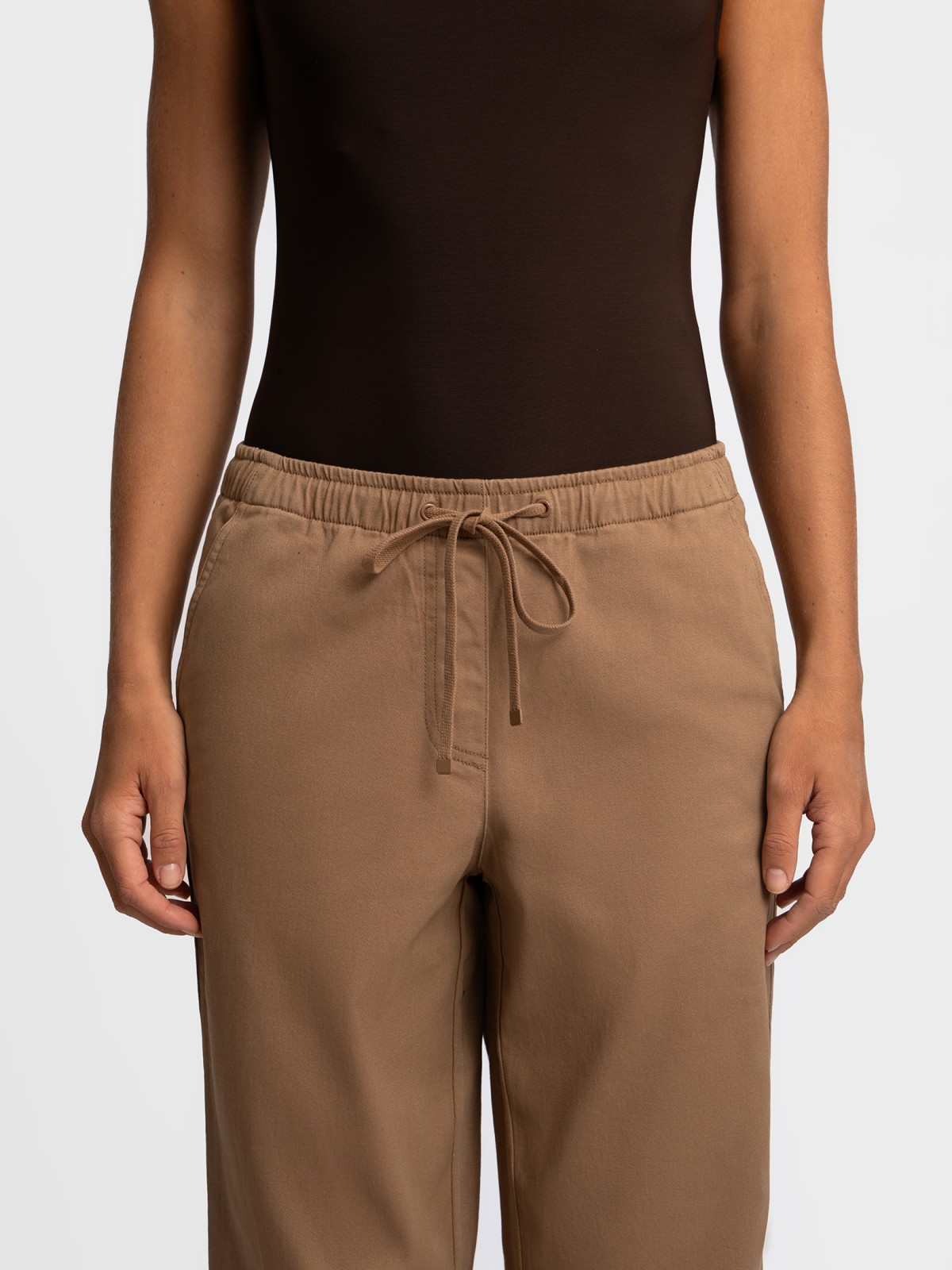 Брюки из хлопка на резинке