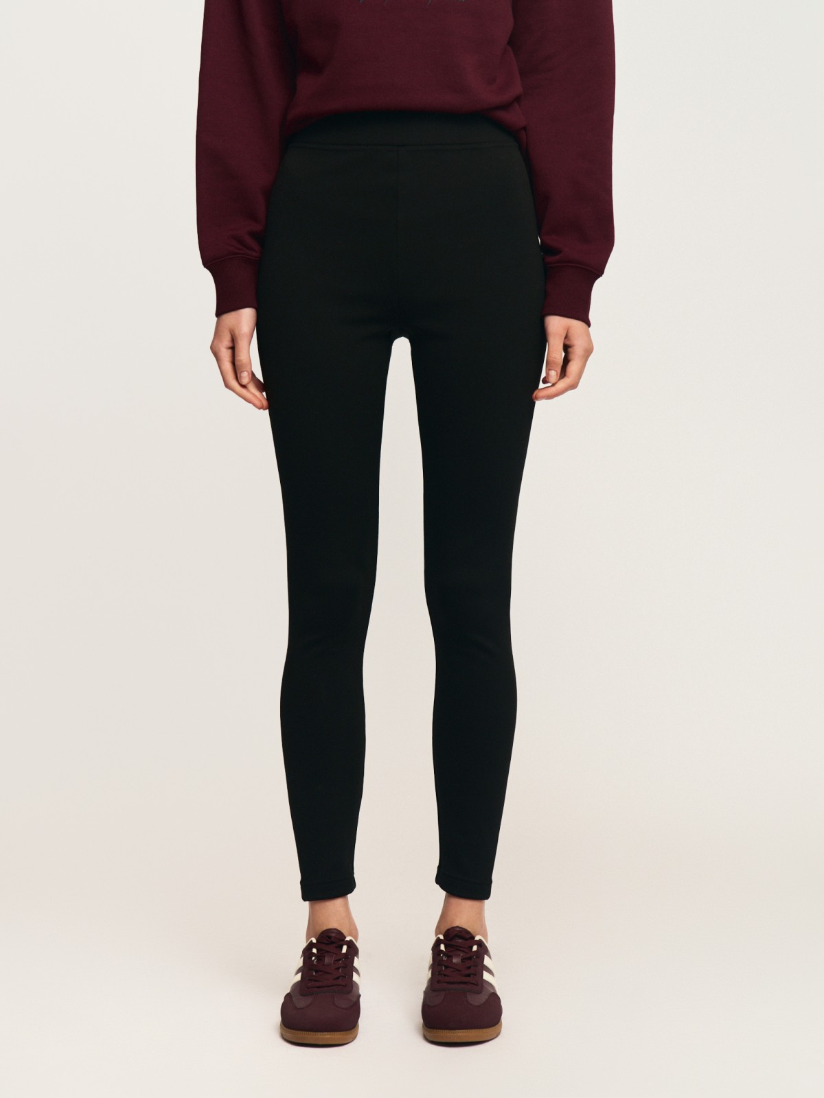 Утеплённые легинсы с начёсом