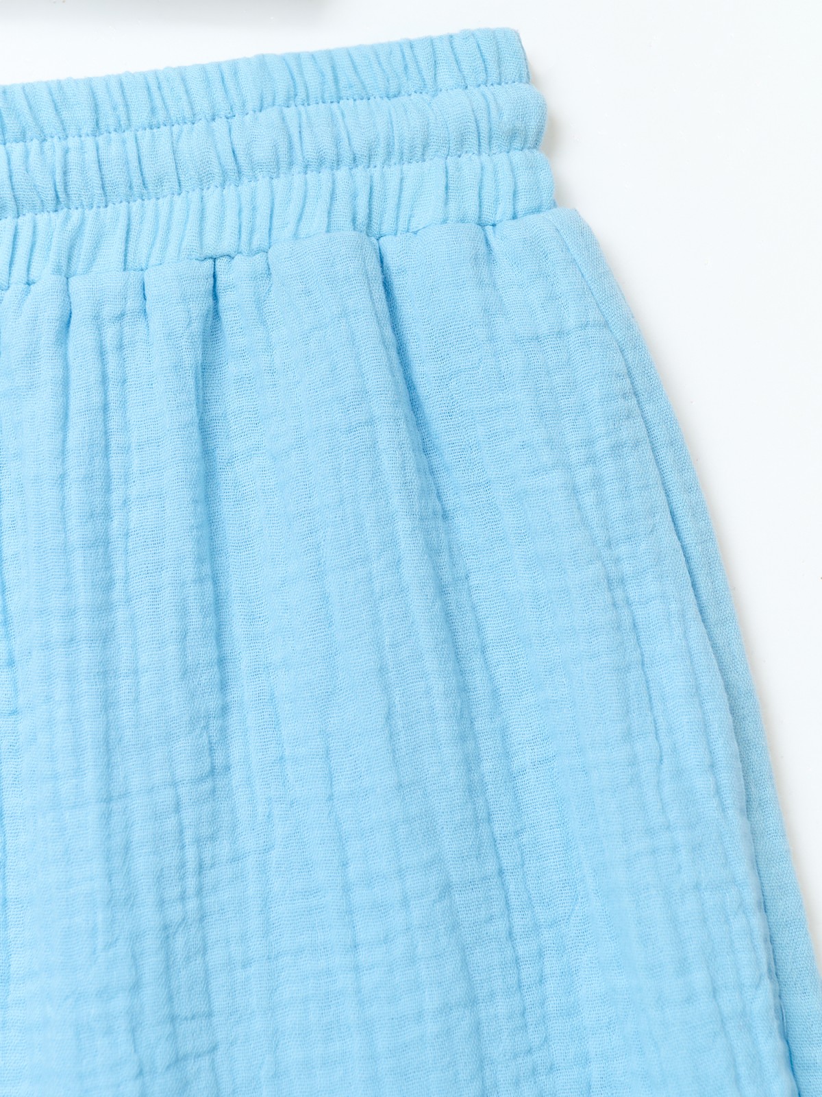 Муслиновые шорты на резинке с карманами