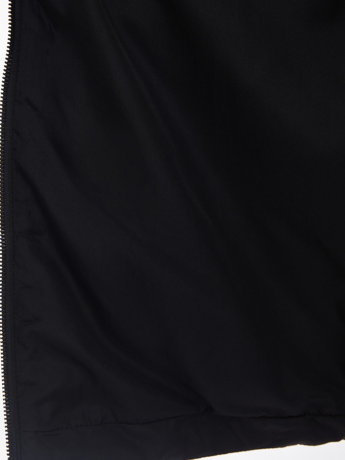 Утеплённое стёганое пальто-бомбер на синтепоне zolla 024125250044, цвет черный, размер XS - фото 5