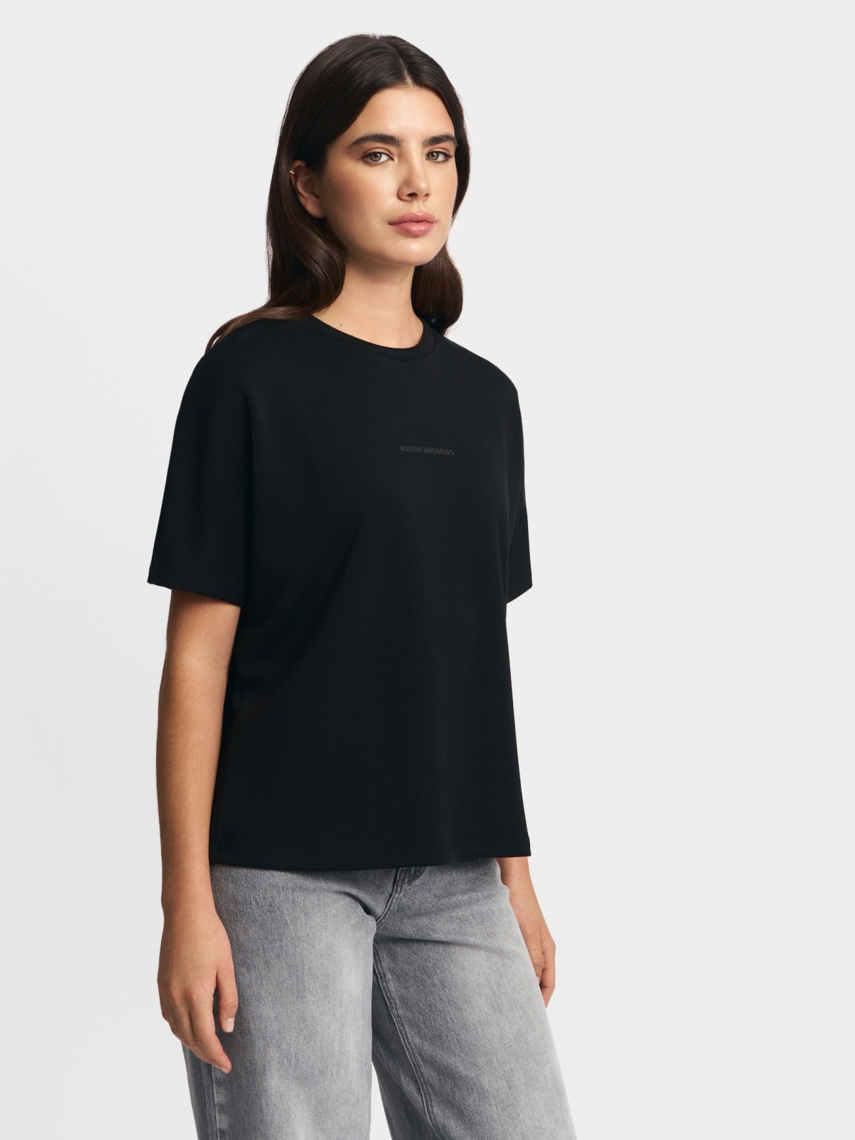 Футболка с принтом-надписью