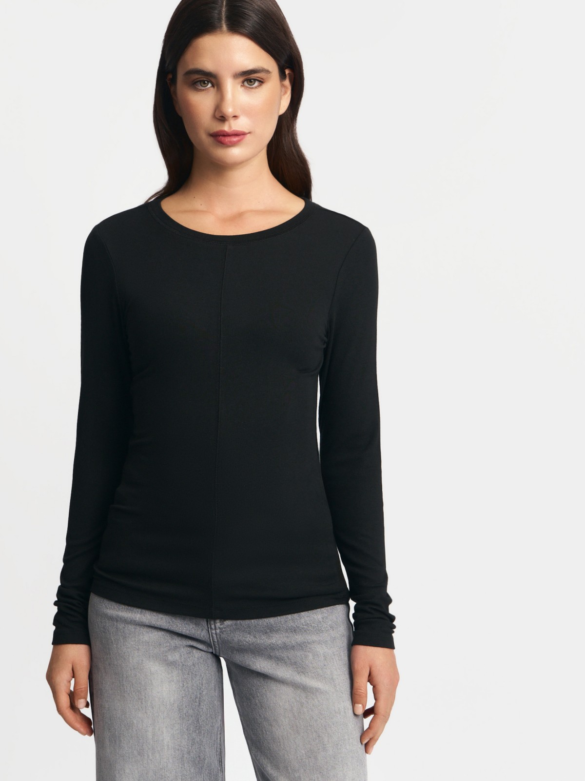 Трикотажный лонгслив из вискозы