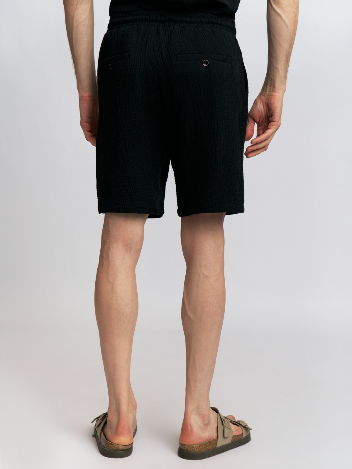 Хлопковые шорты на резинке