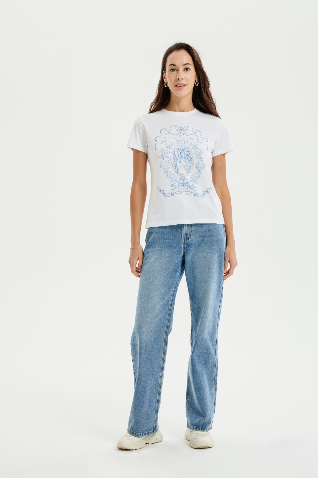 Футболка из хлопка с принтом