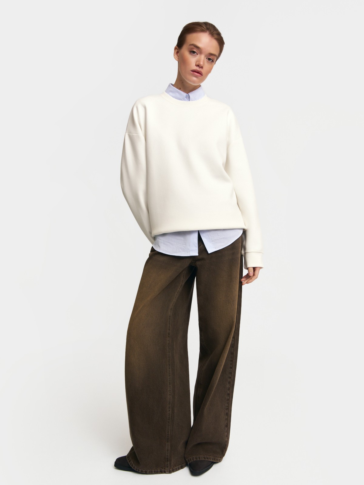 Свитшот однотонный без принта