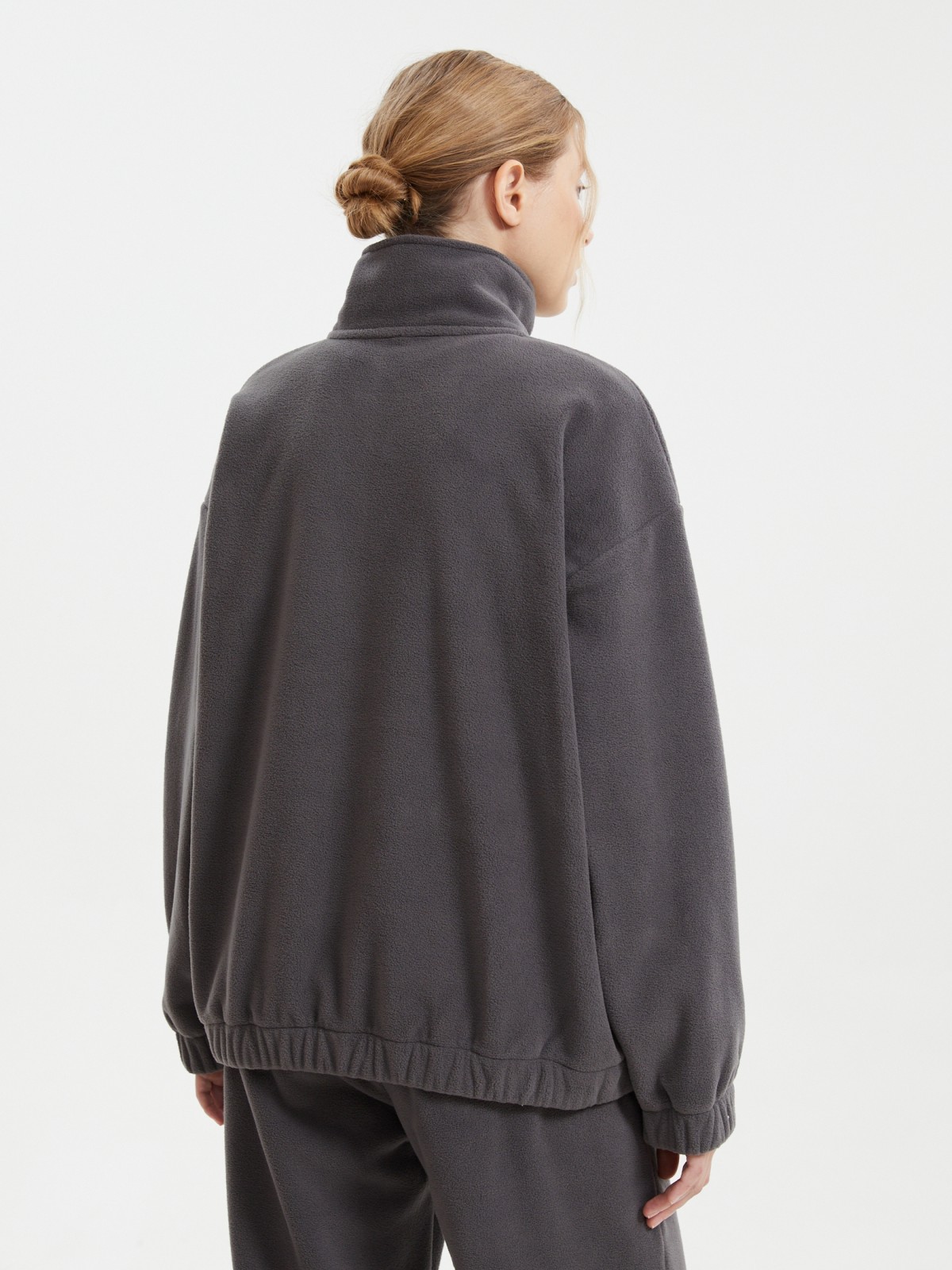 Свитшот из флиса с горлом на молнии