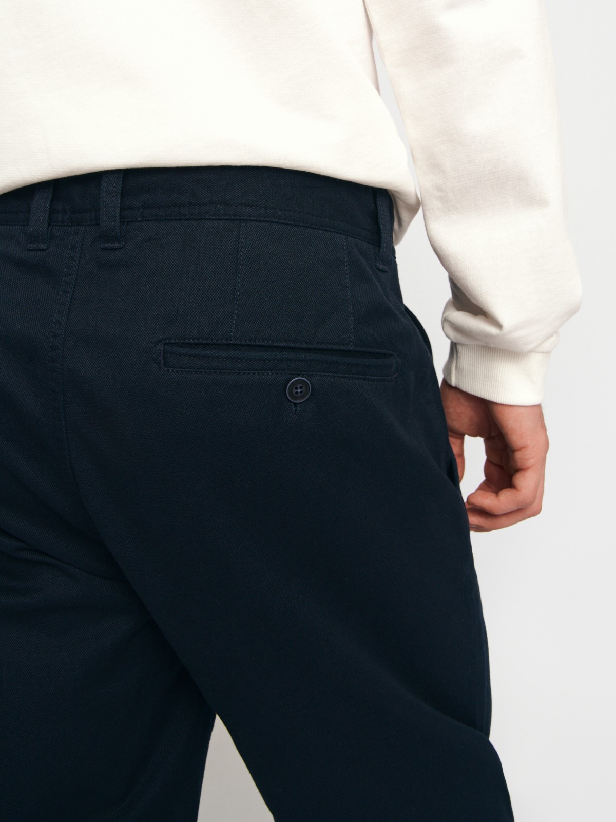 Брюки силуэта Tapered из хлопка