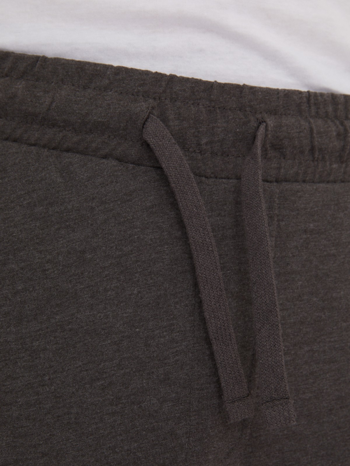 Трикотажные брюки в спортивном стиле zolla 01331765Q022, цвет темно-серый, размер S - фото 3