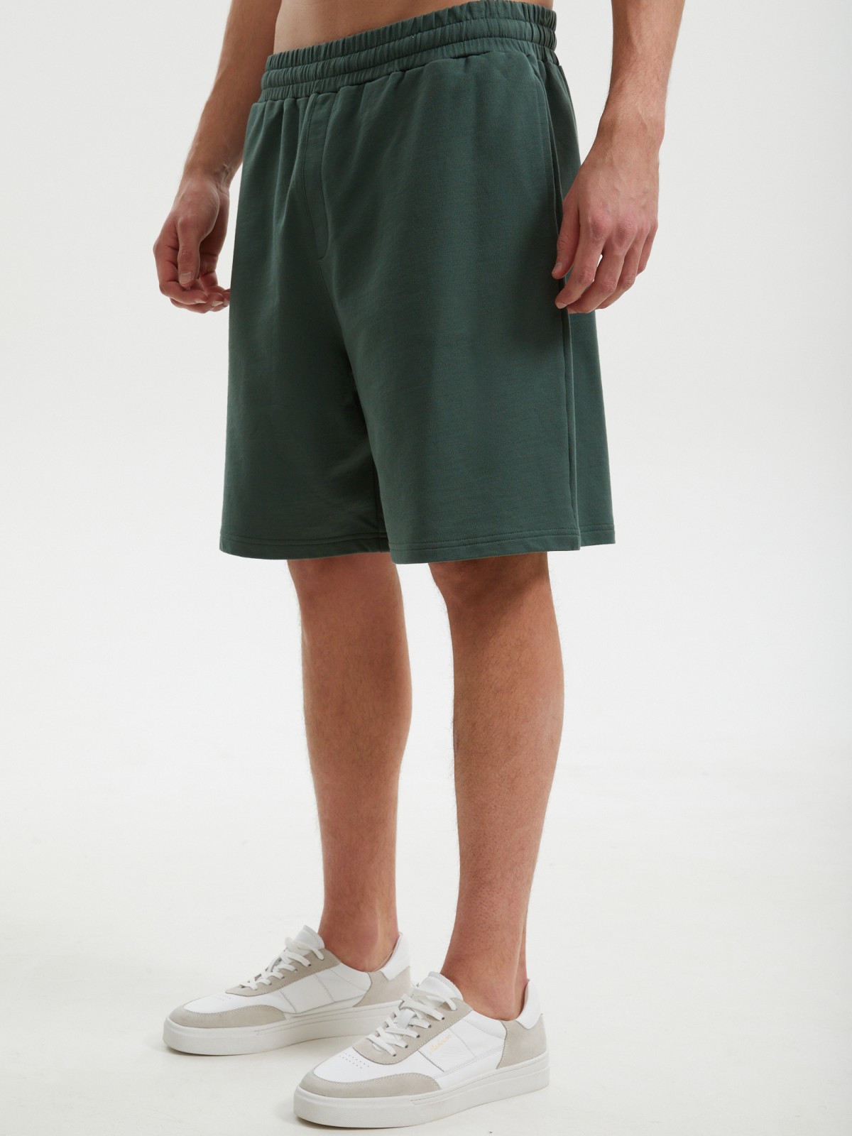 Трикотажные шорты на резинке из хлопка