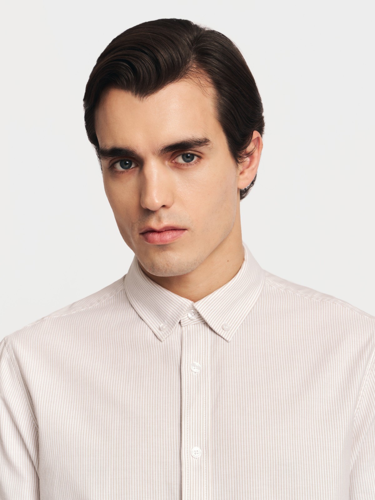 Рубашка в полоску из хлопка