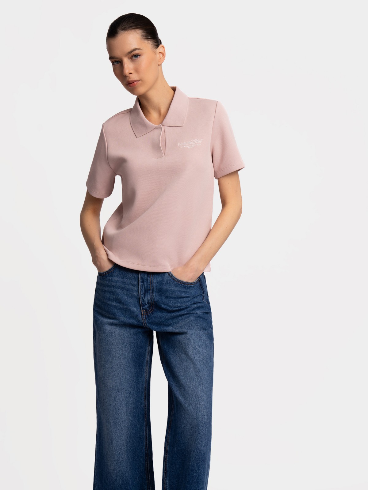 Футболка с воротником поло