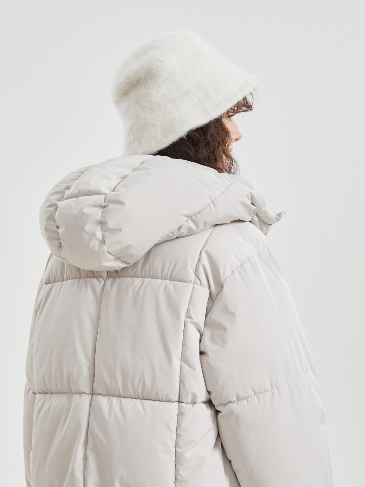 Панама из пушистого вязаного трикотажа