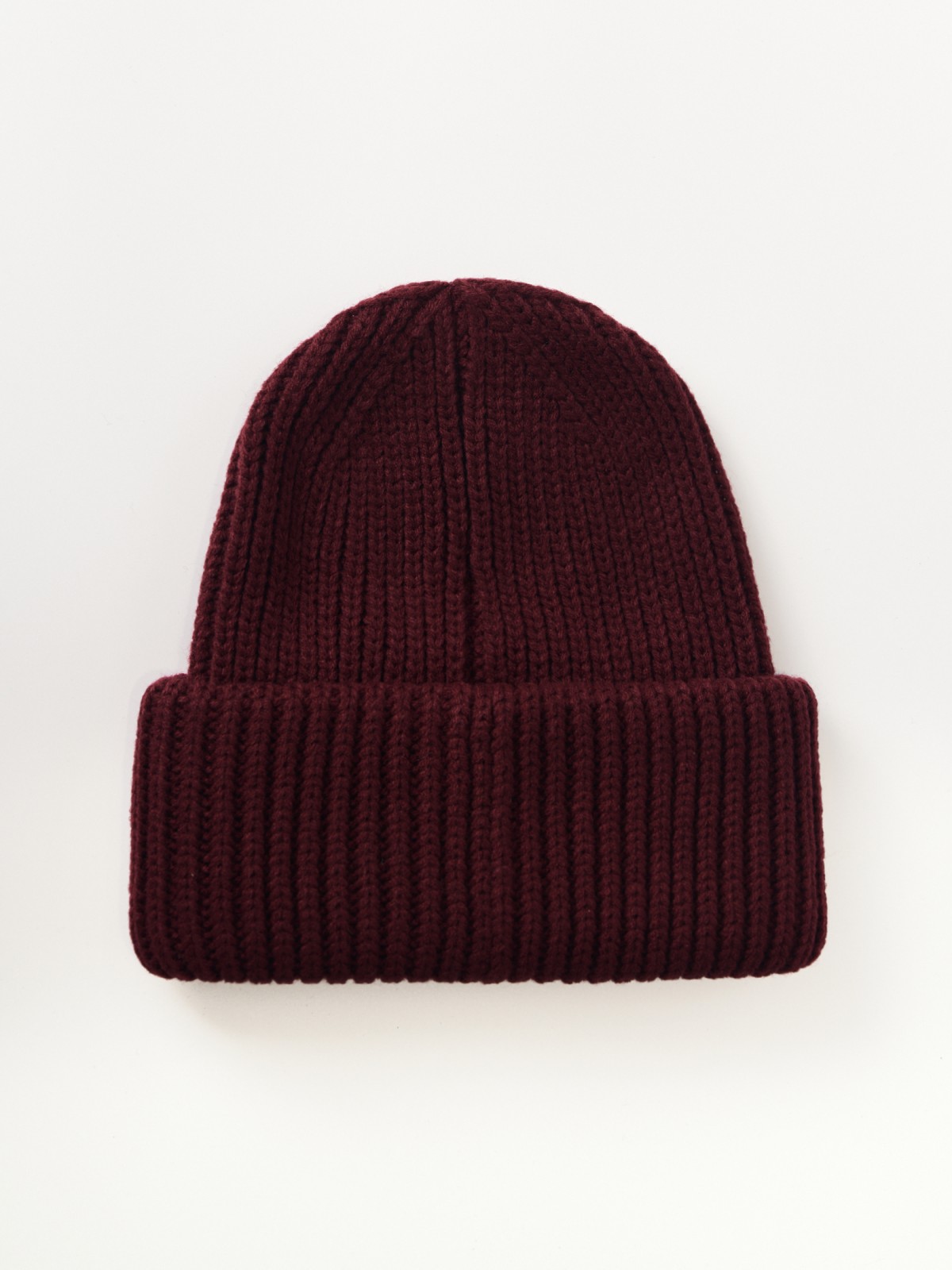 Вязаная шапка-бини