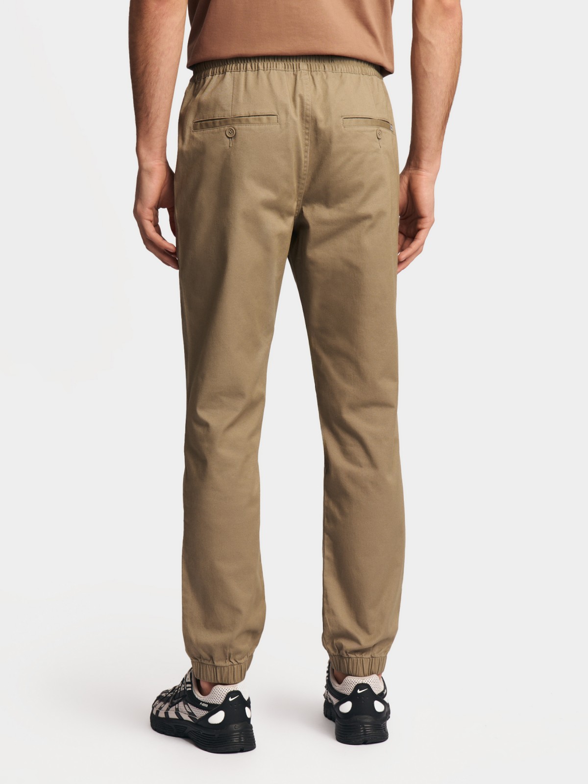 Брюки-джоггеры из хлопка на резинке