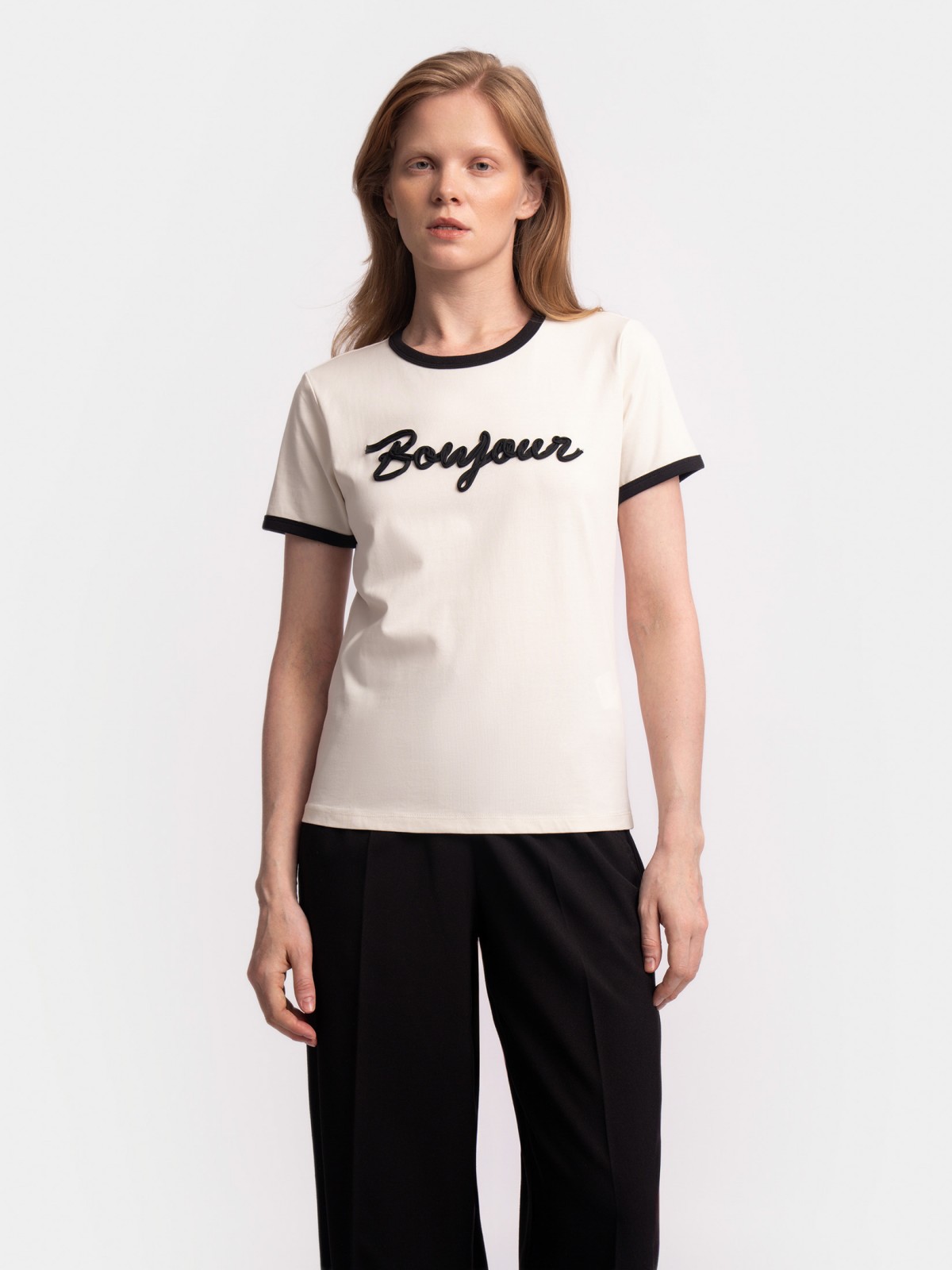 Футболка из хлопка с надписью