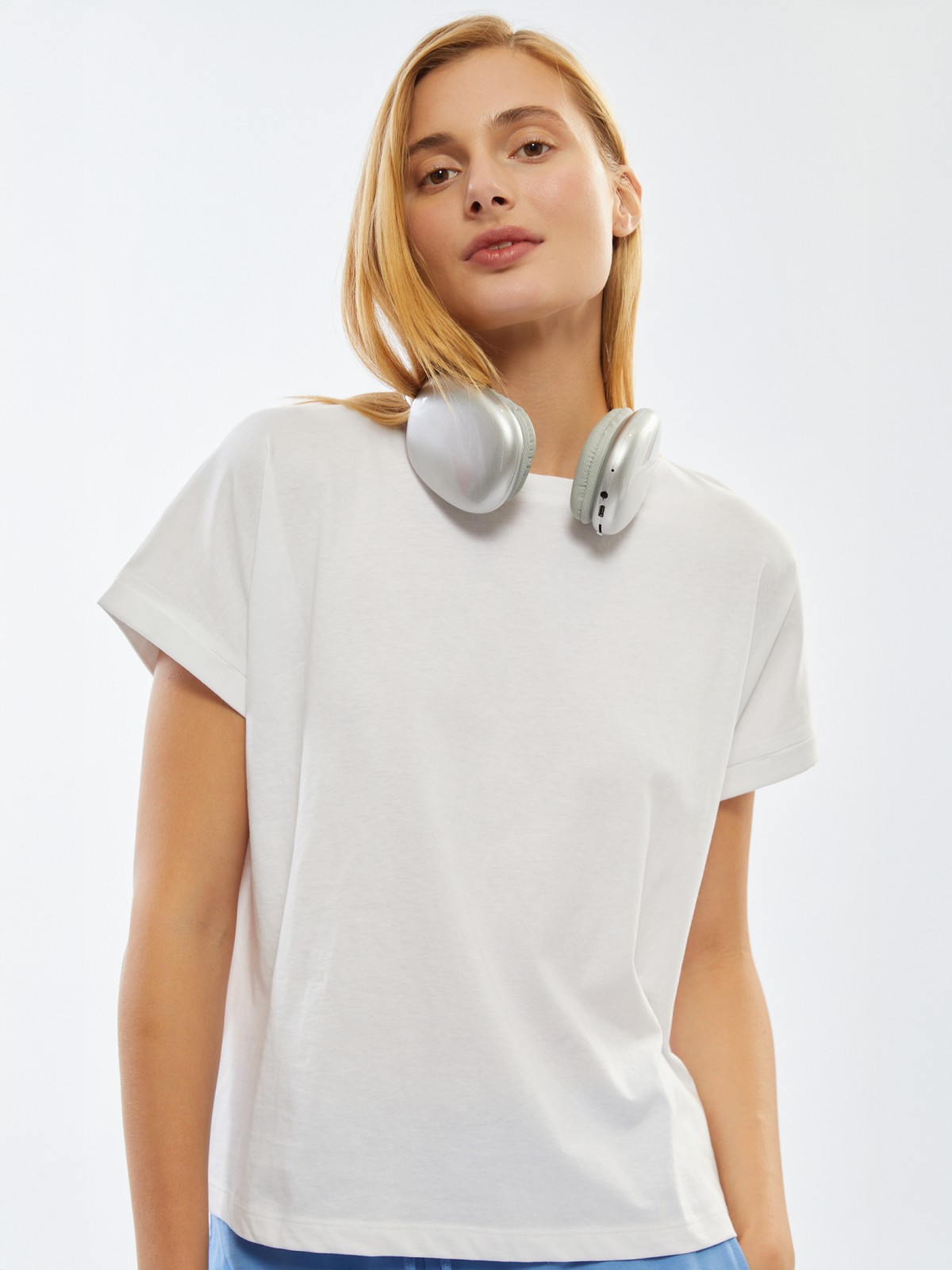 Футболка из хлопка с коротким рукавом