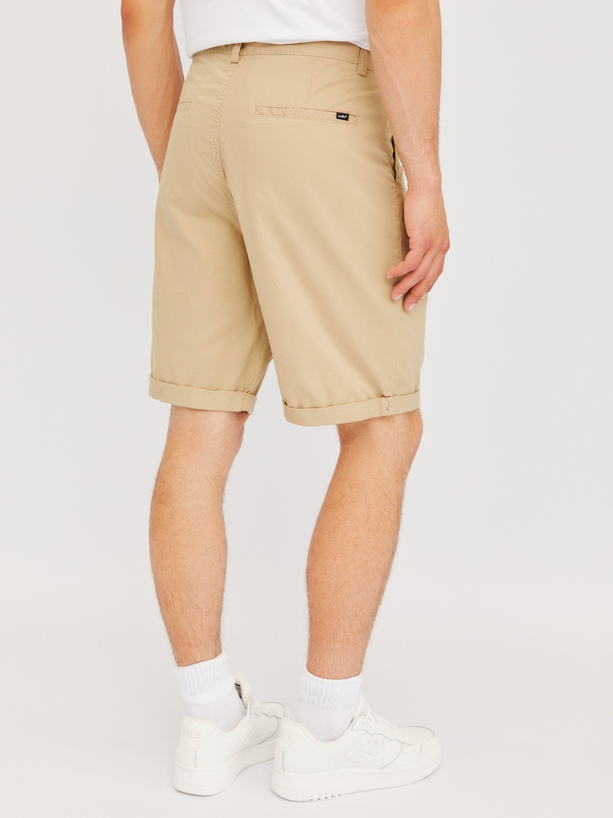 Шорты из хлопка с отворотами