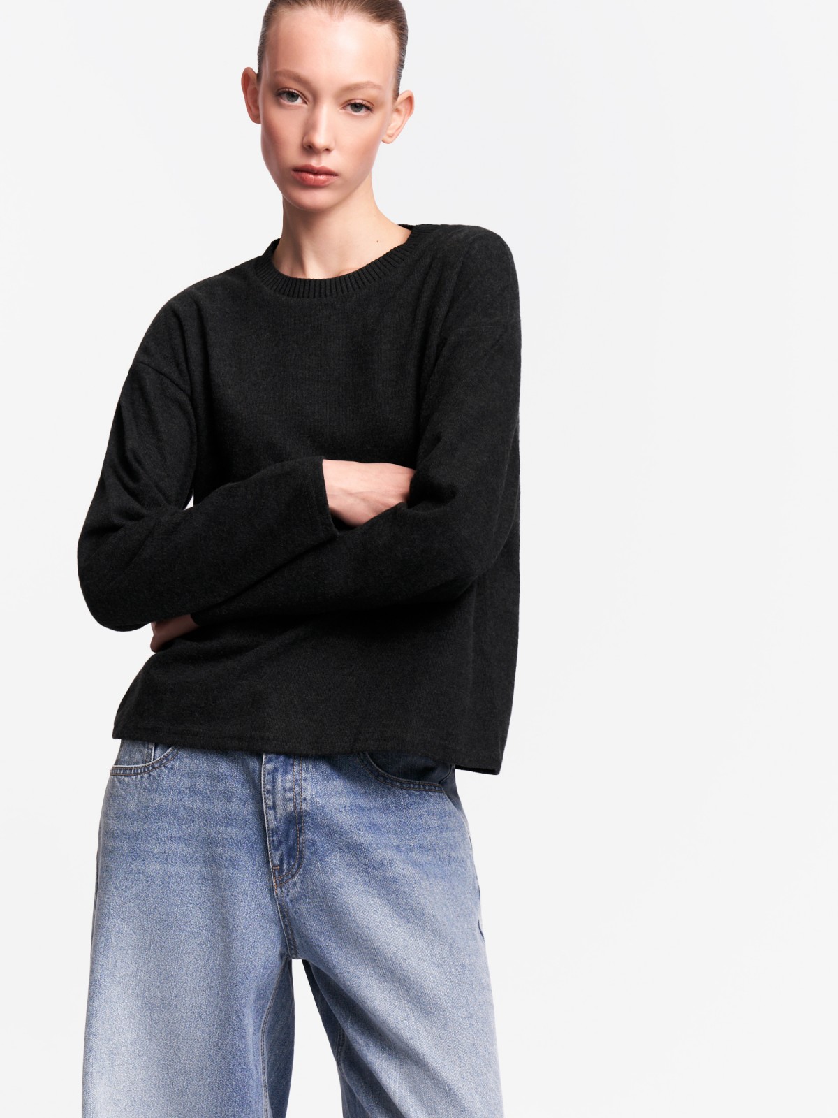 Джемпер из вязаного трикотажа