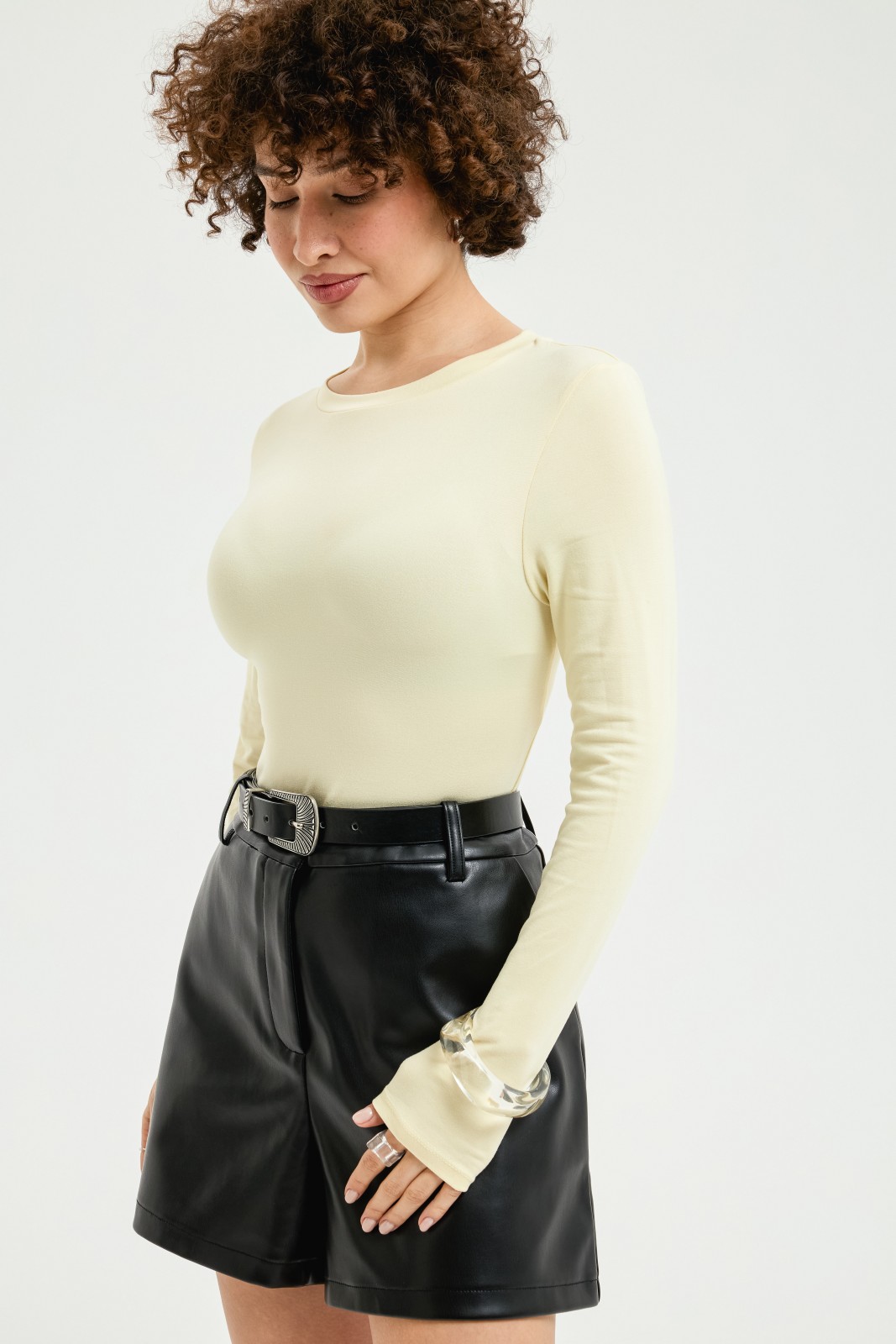 Трикотажный лонгслив