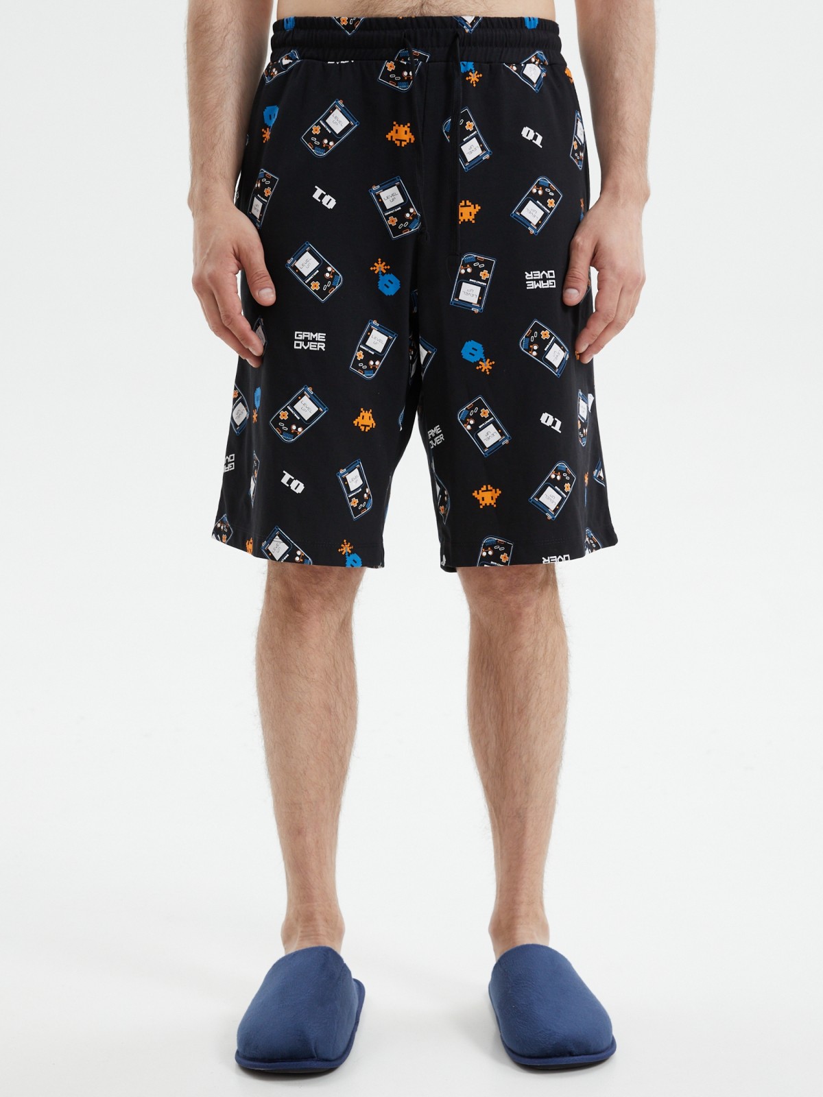 Трикотажные шорты на резинке из хлопка