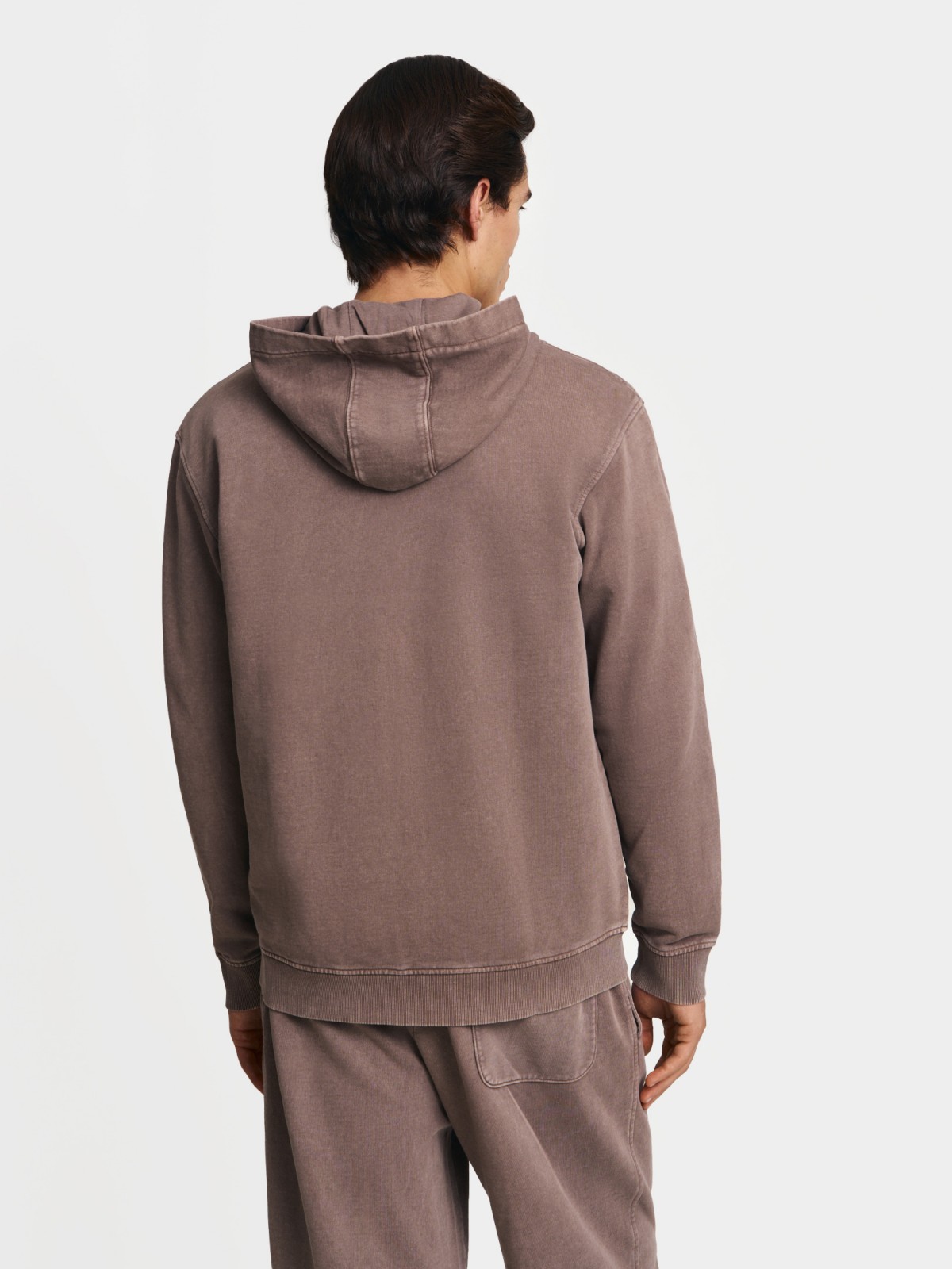 Трикотажная толстовка из хлопка с капюшоном