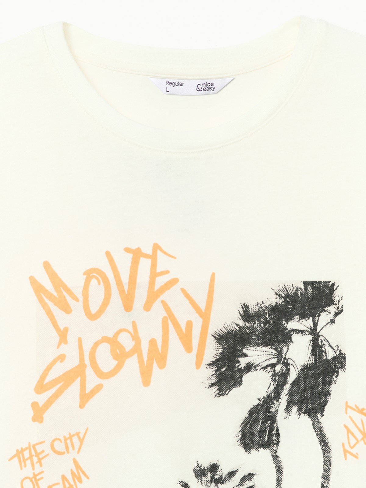 Футболка из хлопка с принтом