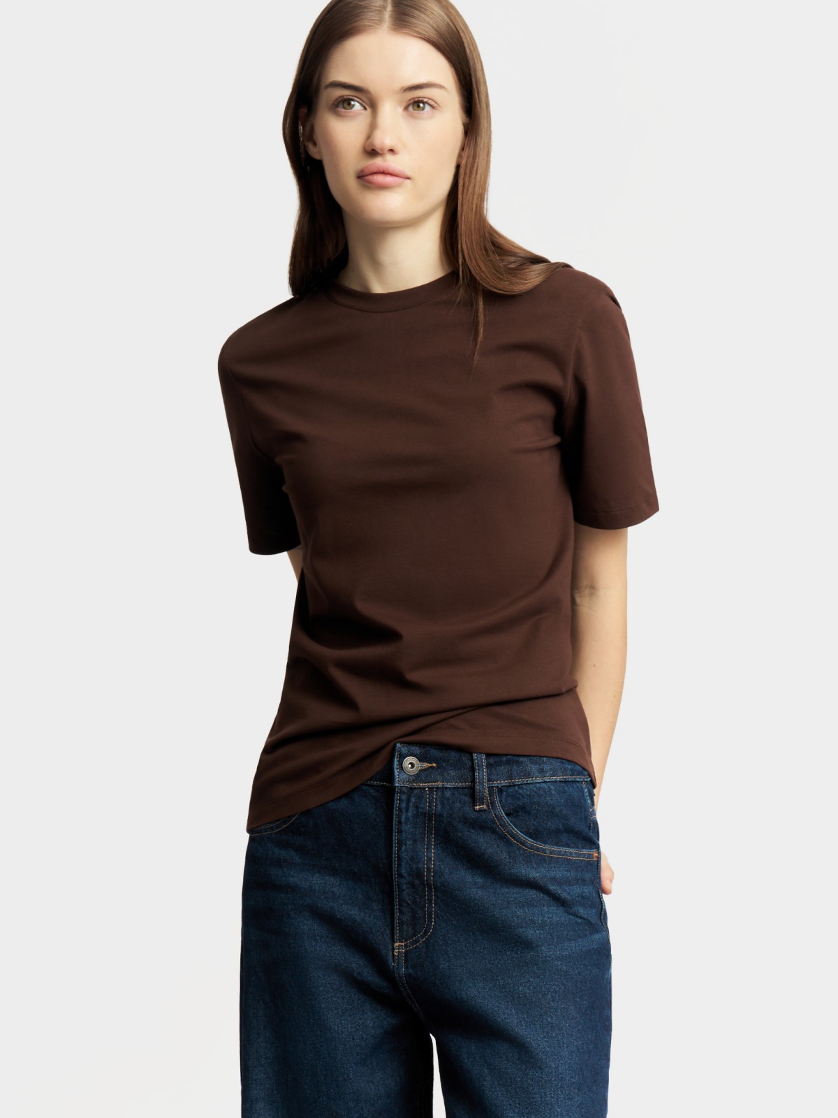 Футболка из хлопка однотонная