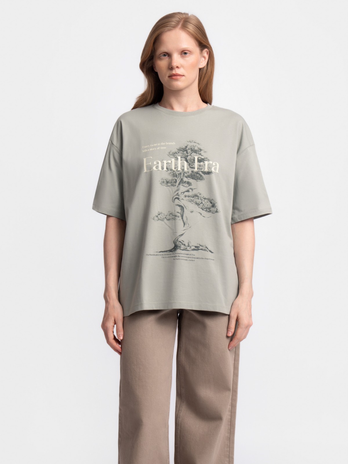 Футболка с коротким рукавом и принтом