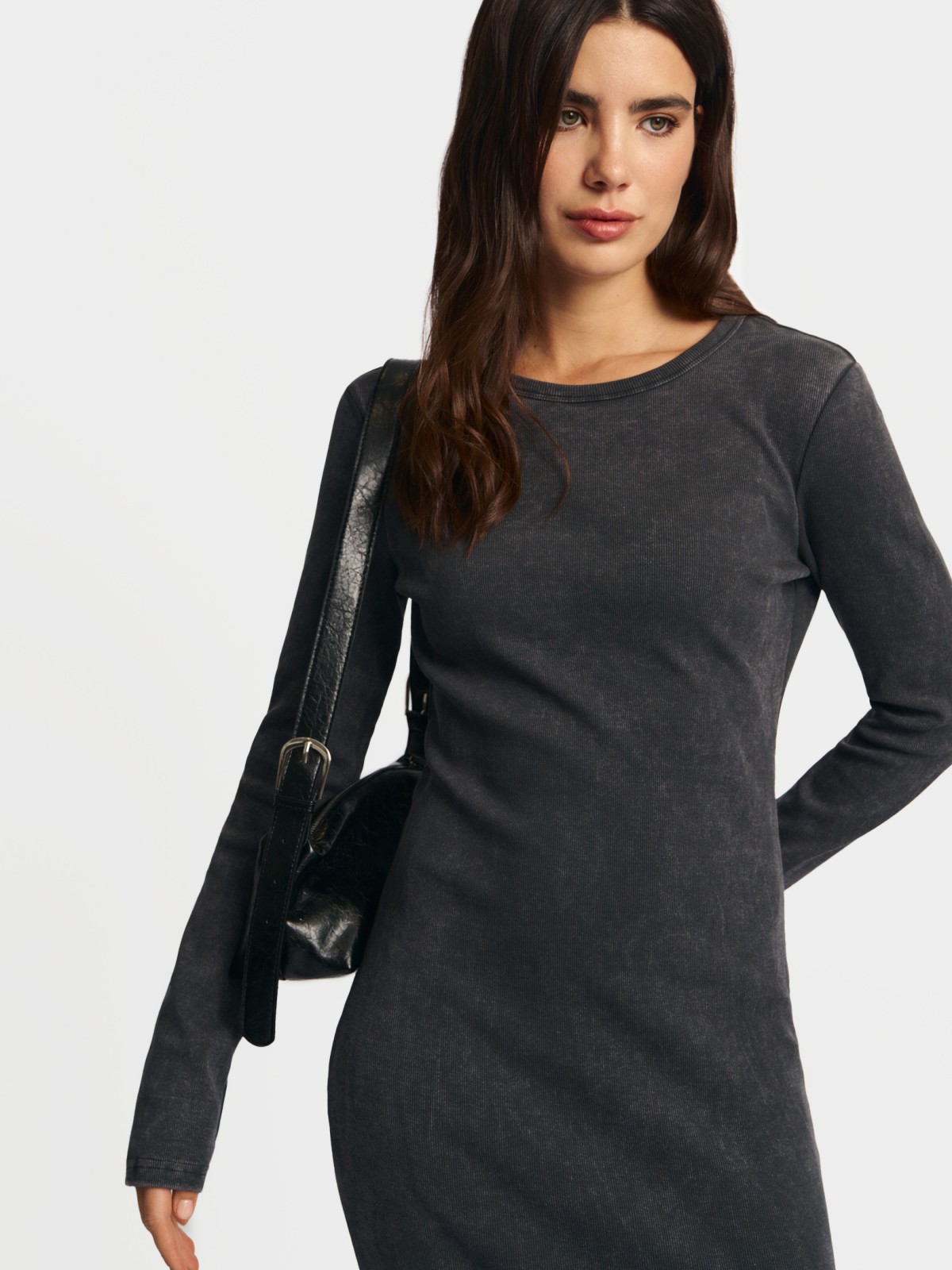 Трикотажное платье миди из хлопка