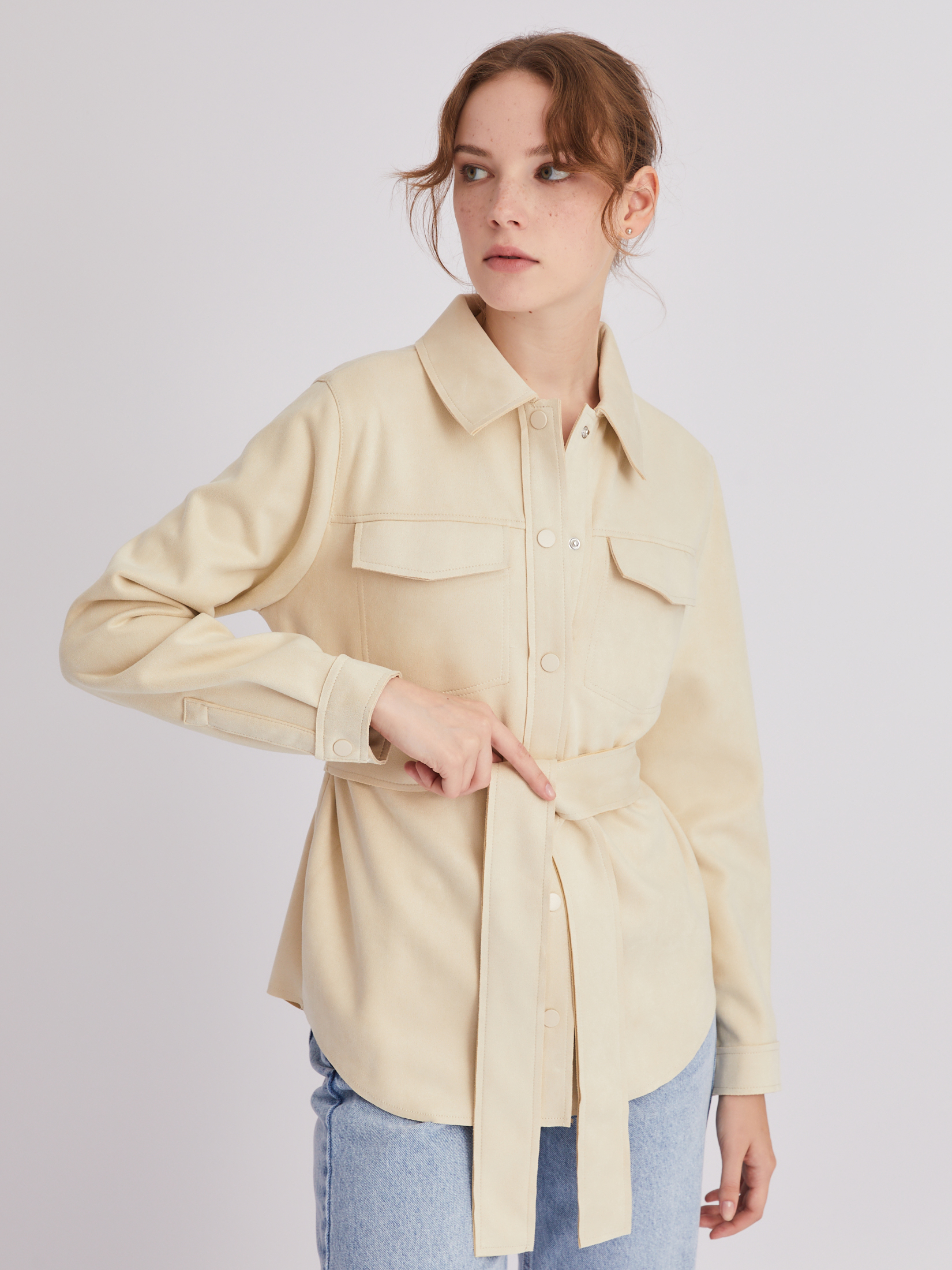 Замшевая Рубашка Женская Купить