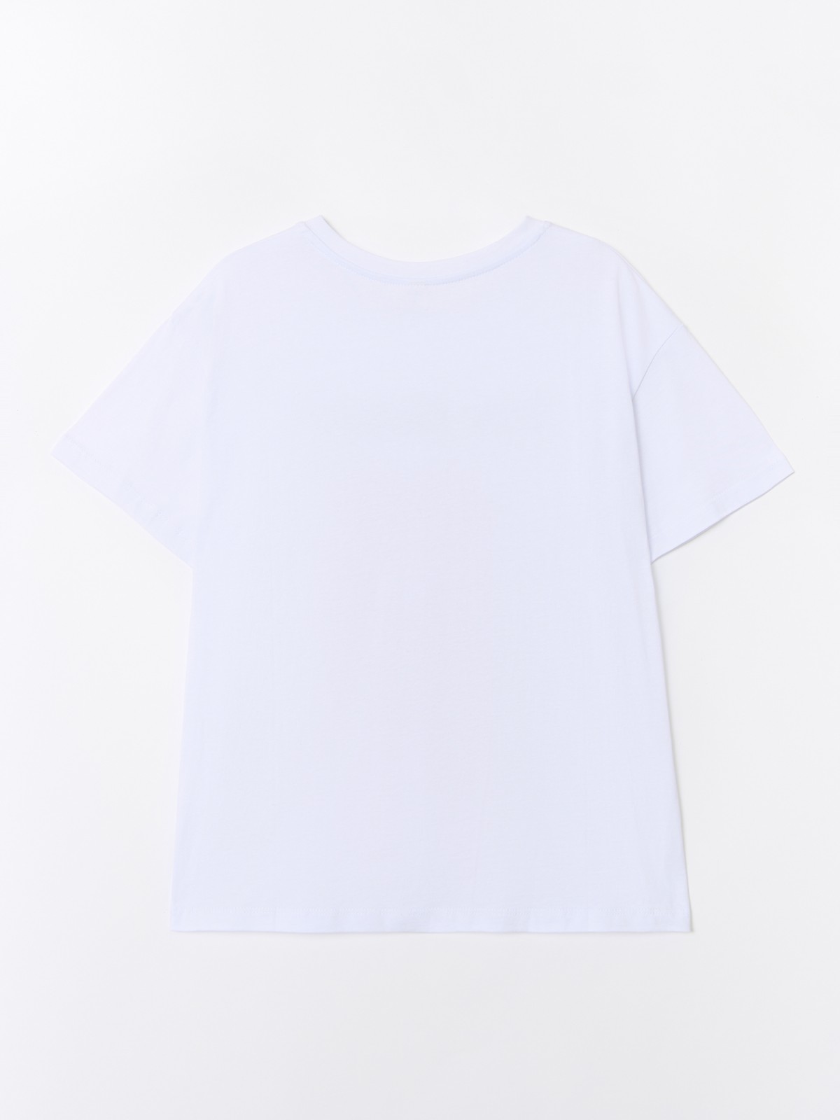 Футболка из хлопка с цветочным принтом