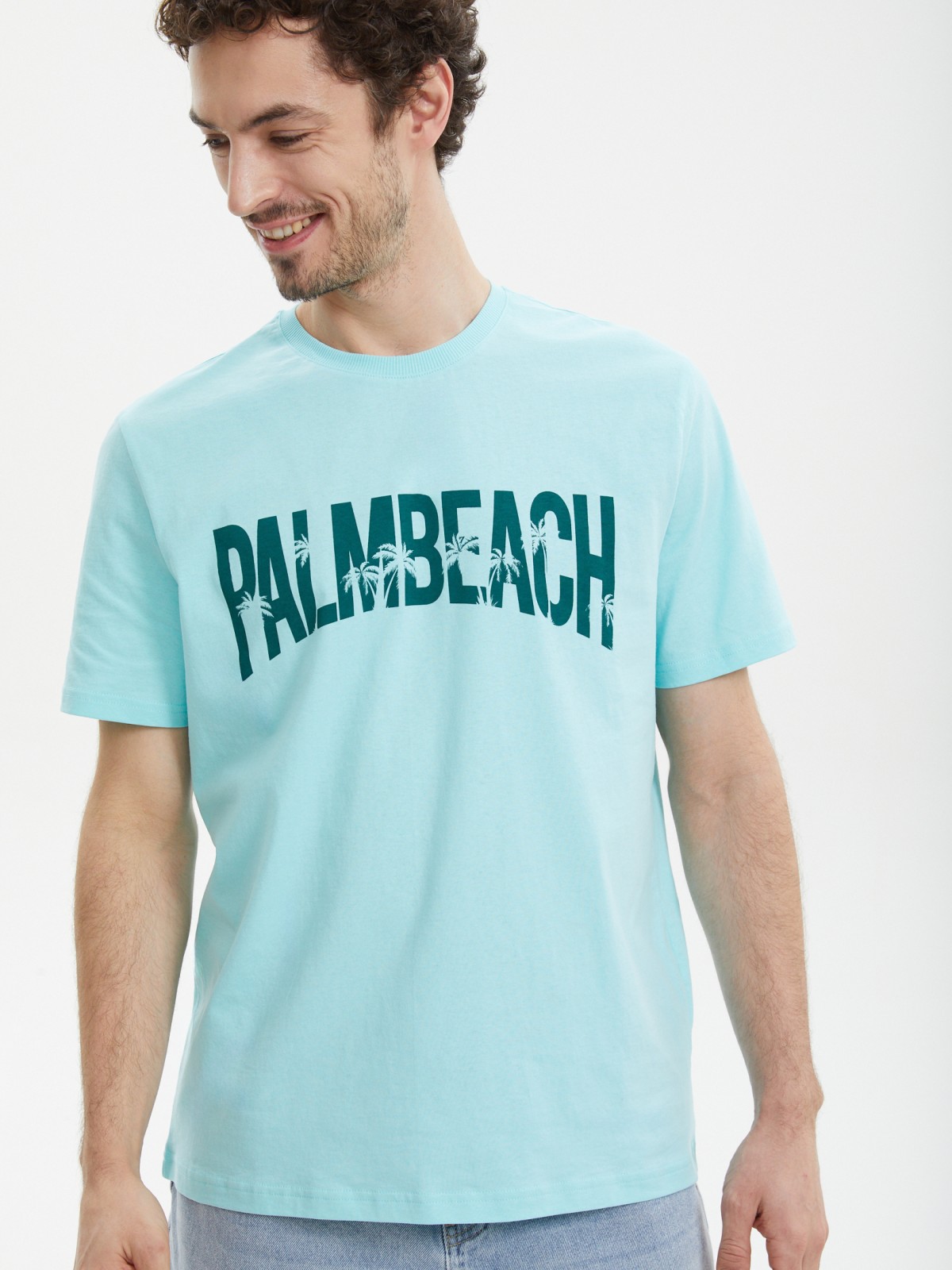 Футболка из хлопка с надписью