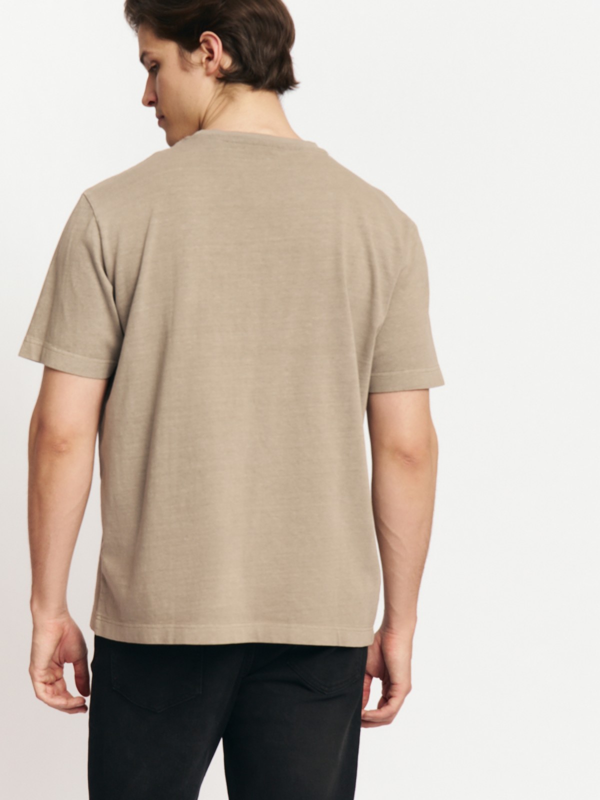 Футболка из хлопка с принтом