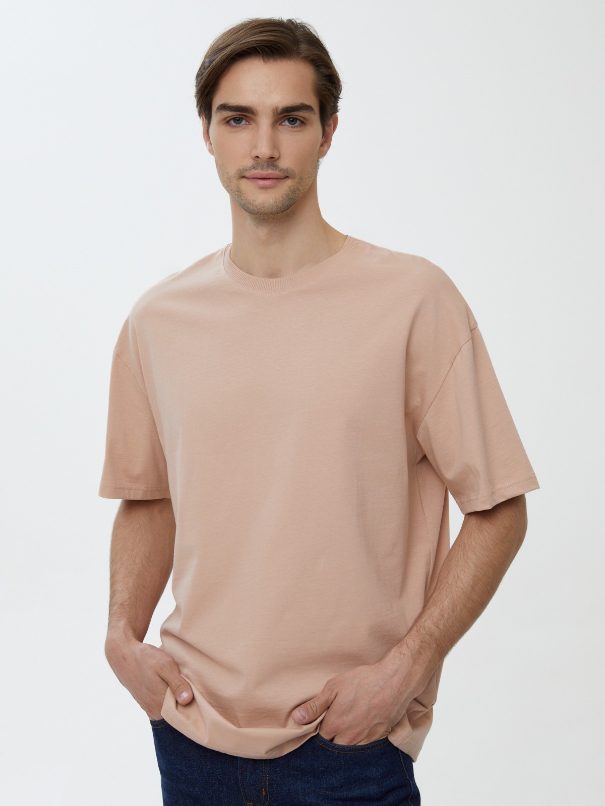 Базовая оверсайз футболка из хлопка