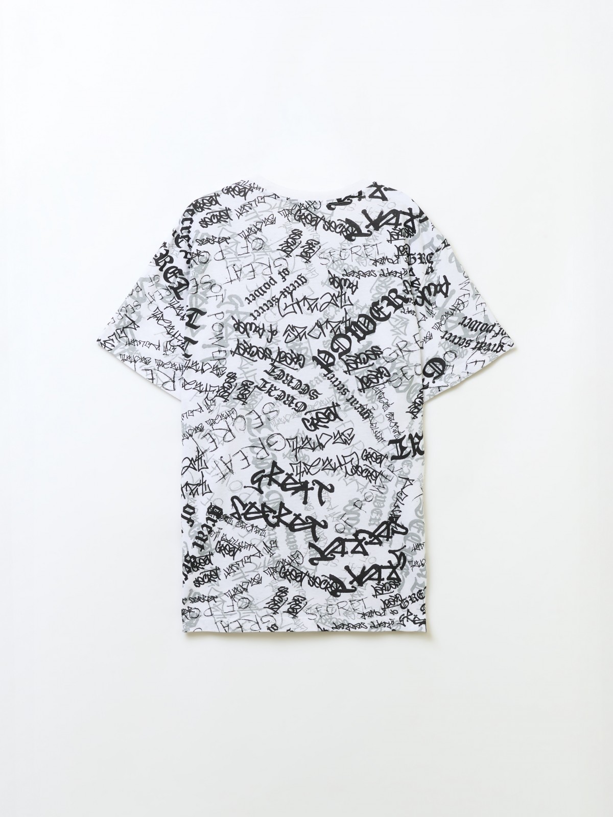 Футболка из хлопка с принтом граффити