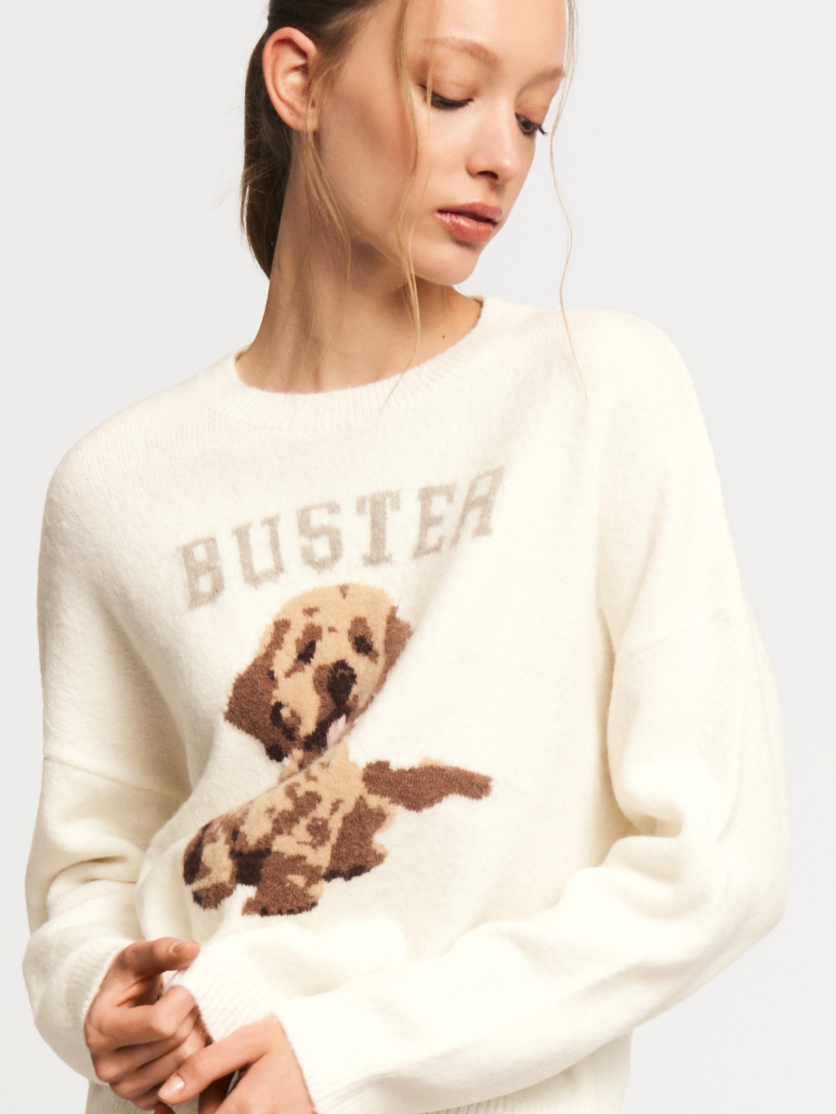 Вязаный джемпер с рисунком