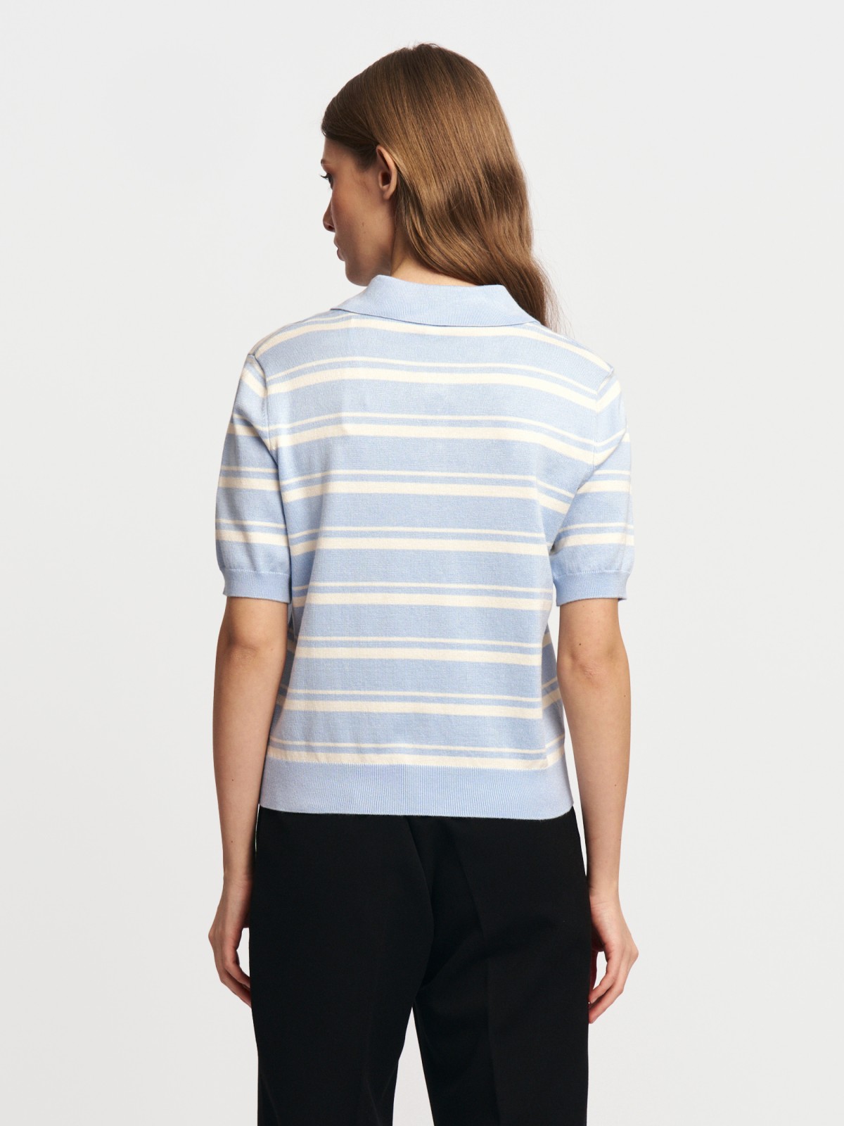 Джемпер поло с коротким рукавом