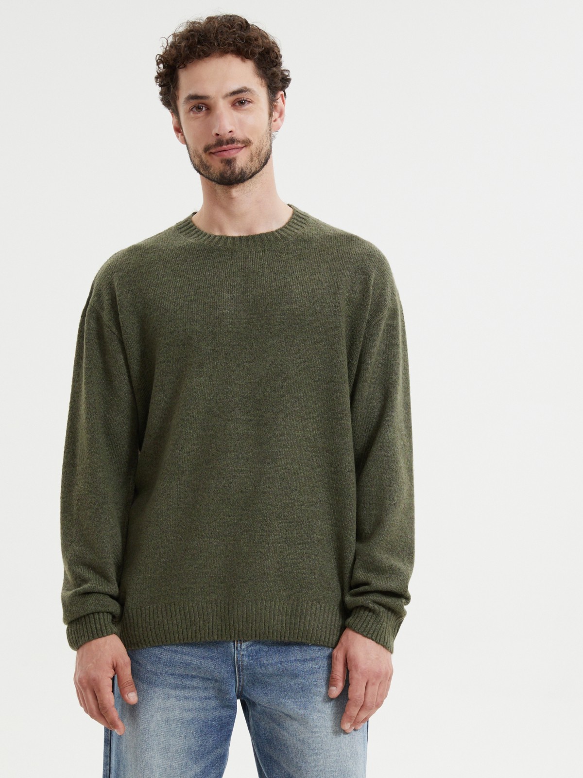 Вязаный джемпер с длинным рукавом