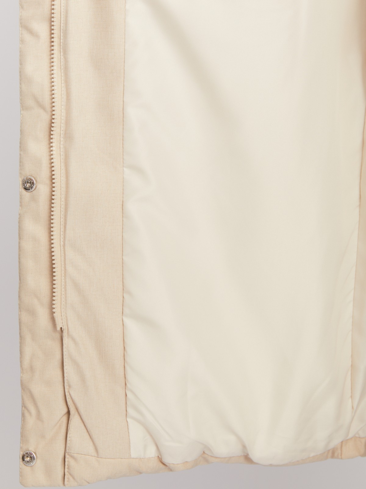 Тёплая длинная куртка-пальто с капюшоном zolla 02342520L044, цвет молоко, размер XS - фото 5