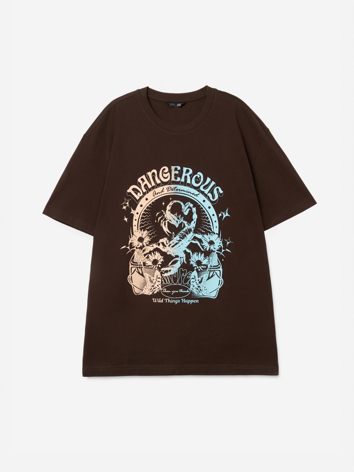 Футболка из хлопка с принтом