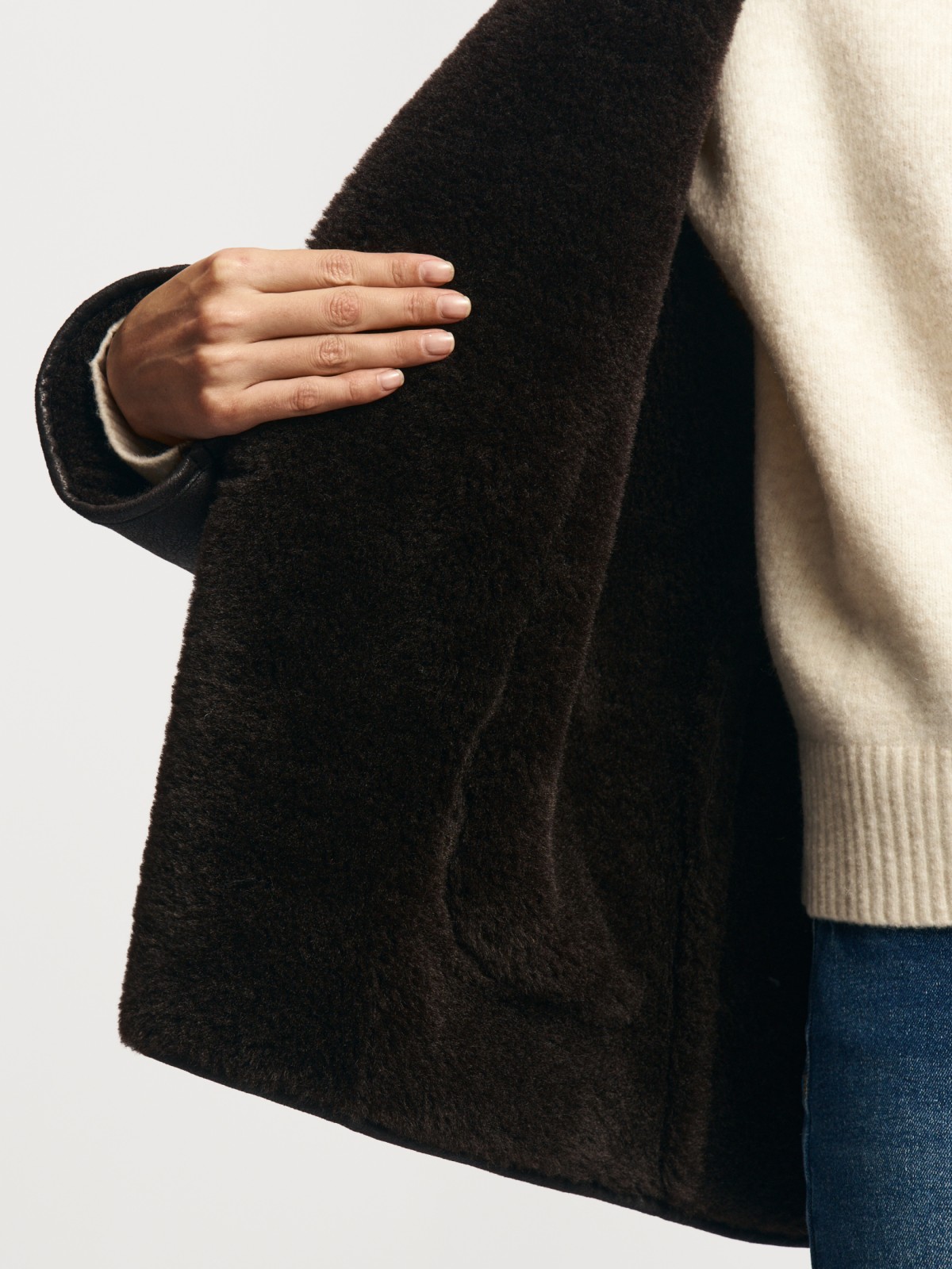 Тёплая куртка-дублёнка из экозамши с экомехом