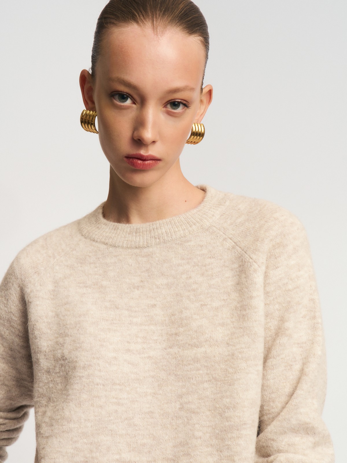 Вязаный джемпер с шерстью