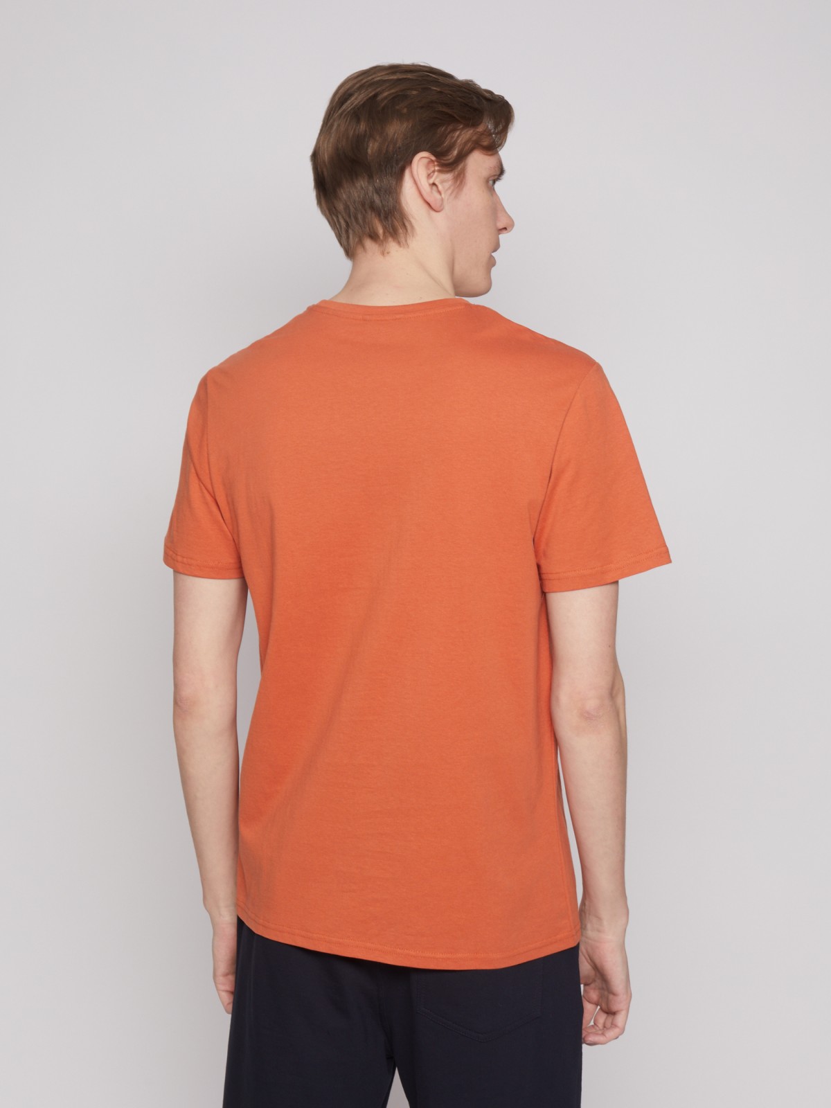 Футболка из хлопка с принтом-надписью