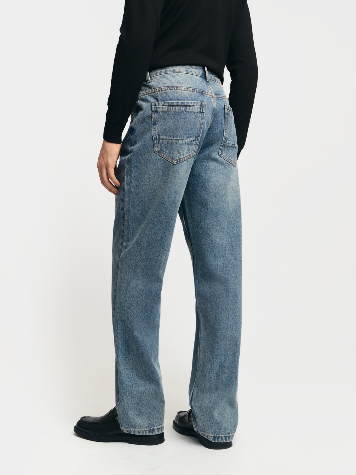 Джинсы прямого фасона из хлопка