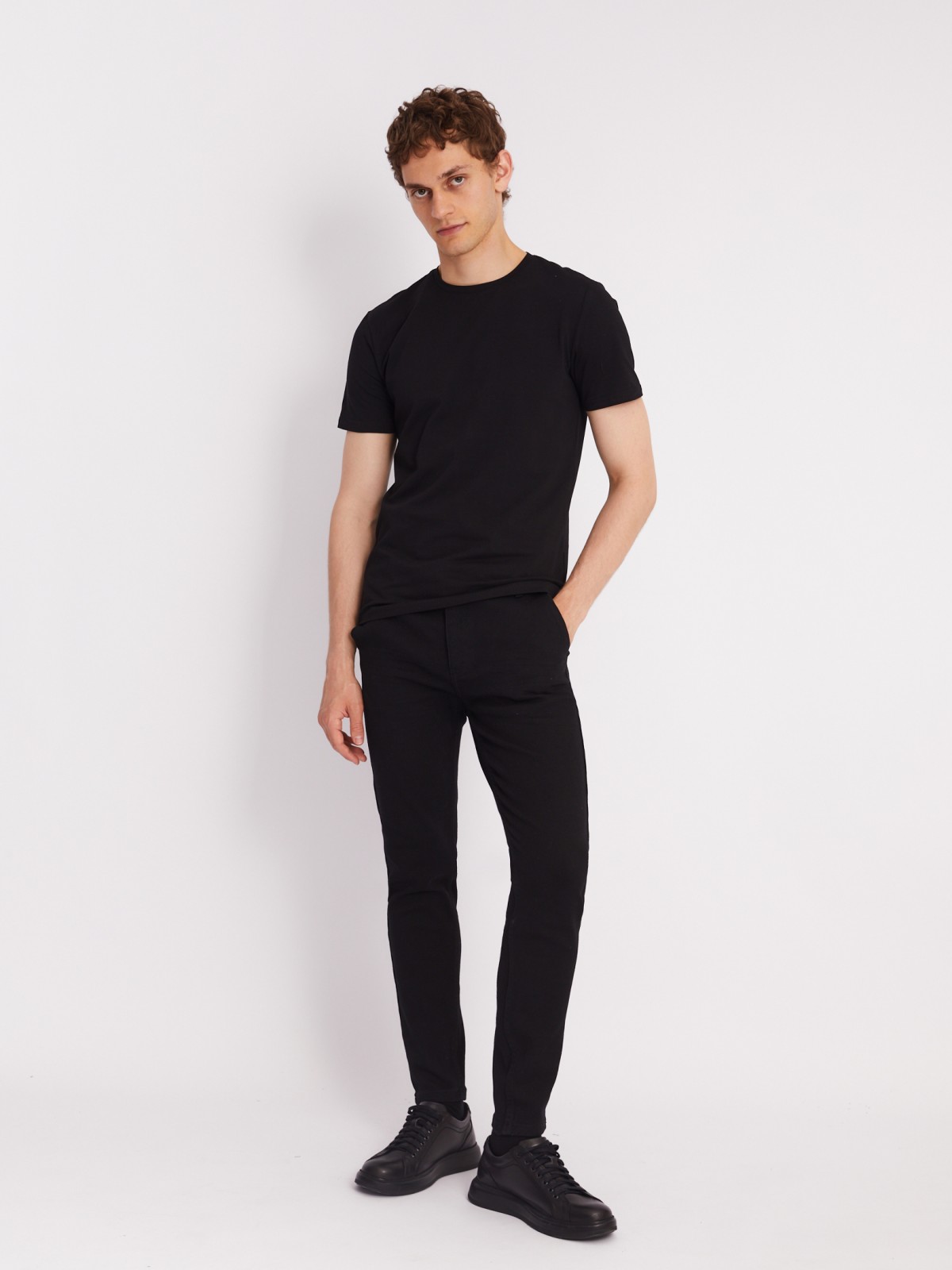 Джинсы фасона Tapered из хлопка